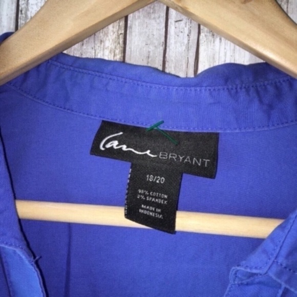 Lane Bryant Blue Button Down - Picture 4 of 5